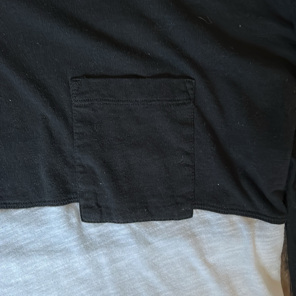 Pink - Black and White Long Sleeve Women's Top - Picture 2 of 3